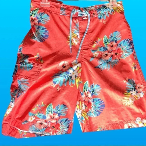 Tropical Board shorts / Swim Trunks - Size Small (28/30) - Picture 9 of 11